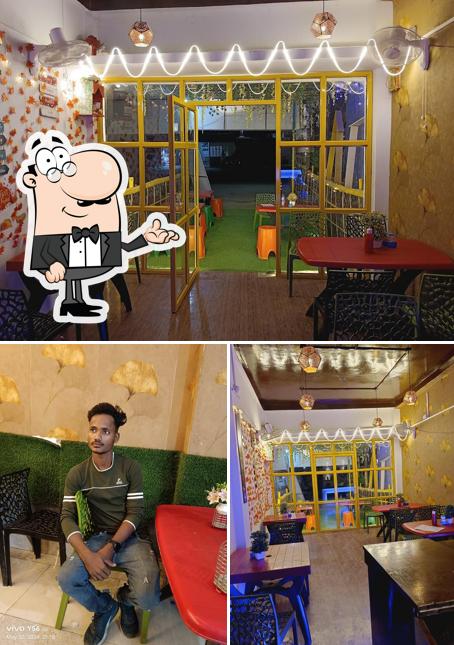 The interior of Golden hill restro cafe