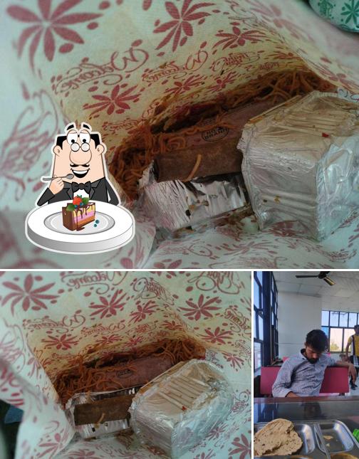 Chocolate cake at Samar Restaurant