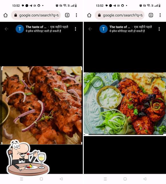 Food at The taste of sasural take away
