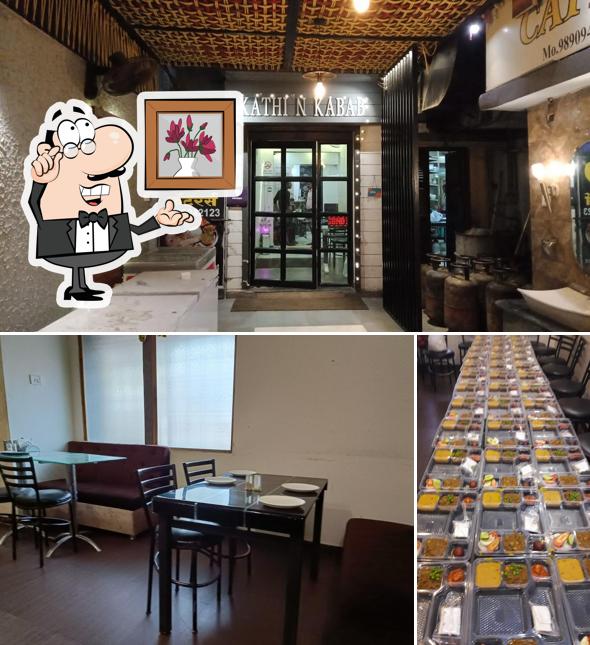 The interior of Kathi N Kabab