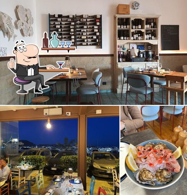 Gli interni di Riccio Restaurant Baia Porto