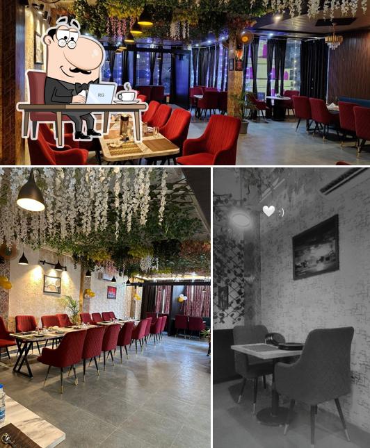The interior of Nirvana Restaurant