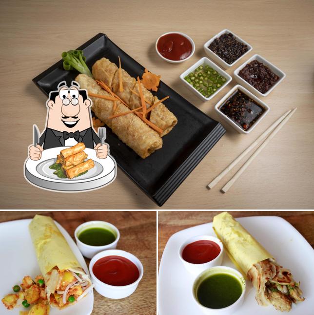 Spring rolls at Roll Wala's