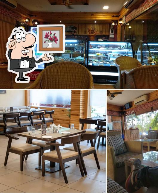 Take a seat at one of the tables at Cafe Latte