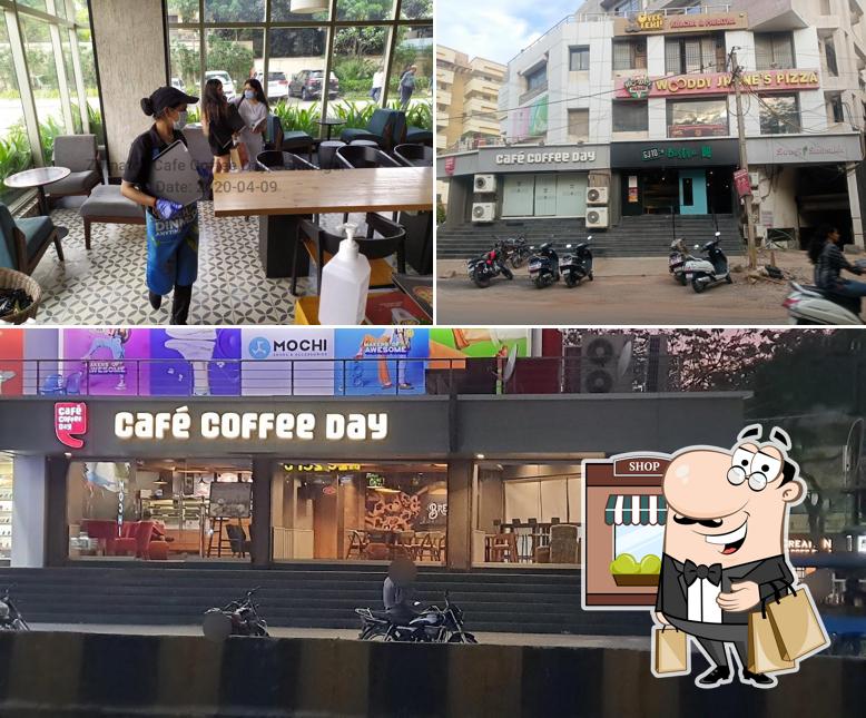 The exterior of Café Coffee Day