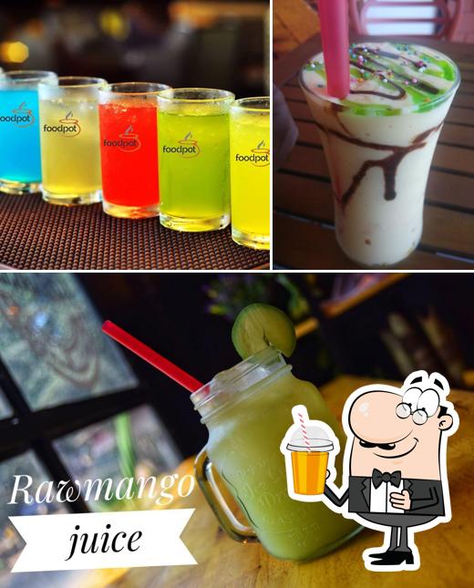 Check out different beverages available at Food Pot