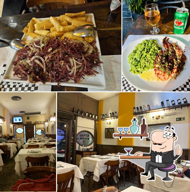 O interior do Degrau Restaurante