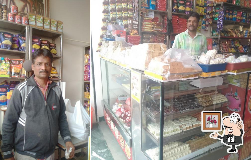 The interior of Rajwadee Sweets