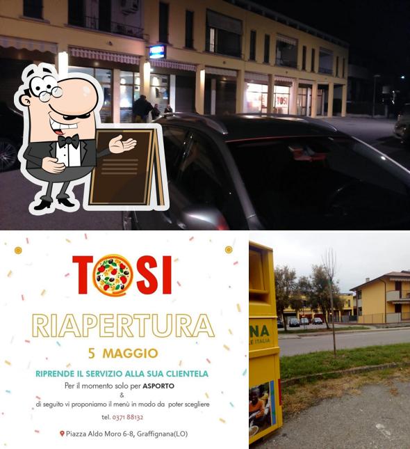 Gli esterni di TOSI pizzeria