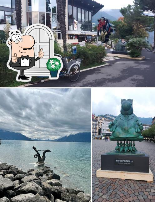 La foto della esterno e cibo di Riviera