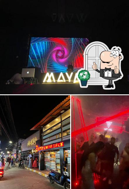 The restaurant's exterior and interior