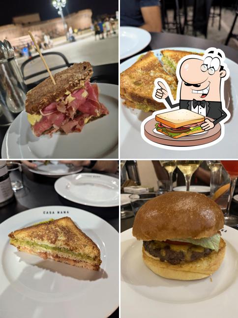 Toast al formaggio al Casa Nana Senigallia