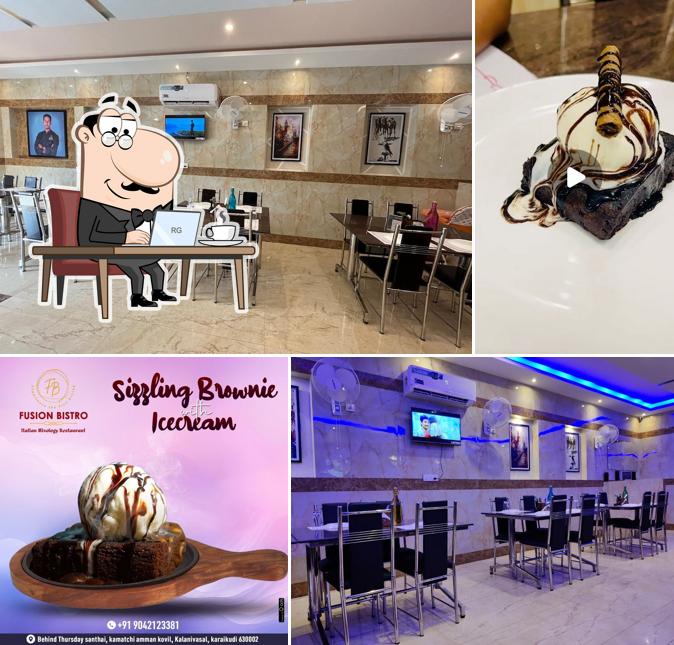 The interior of fusion bistro