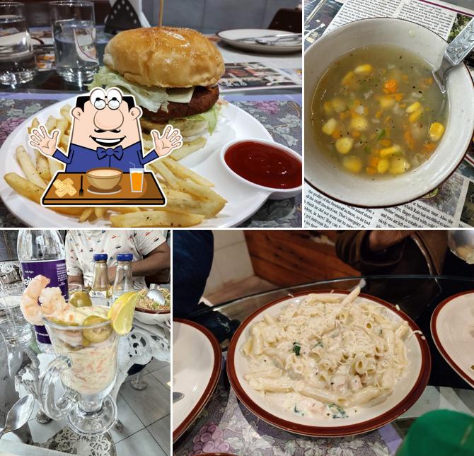 Clam chowder at The Grapevine Restaurant