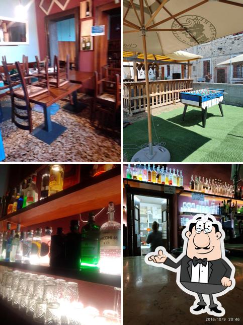 Gli interni di Antica Ostaria Fance