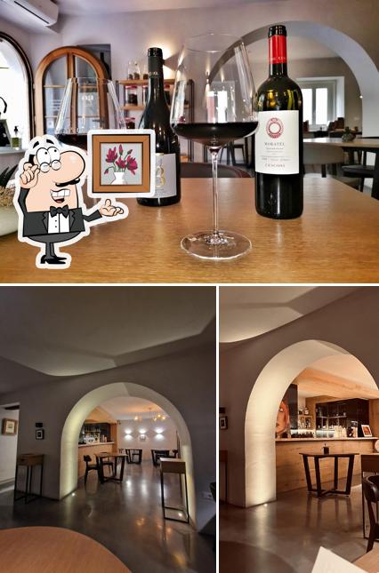 Gli interni di Osteria Acquarol
