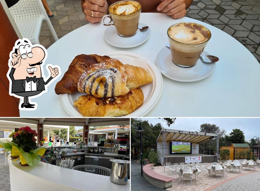 La immagine della interni e cibo di Café Le Esperidi