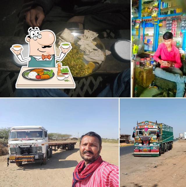 Take a look at the image displaying food and exterior at Hotel K.K.Choudhary