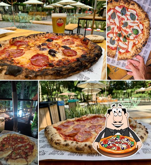 Experimente pizza no Refúgio Do Lago