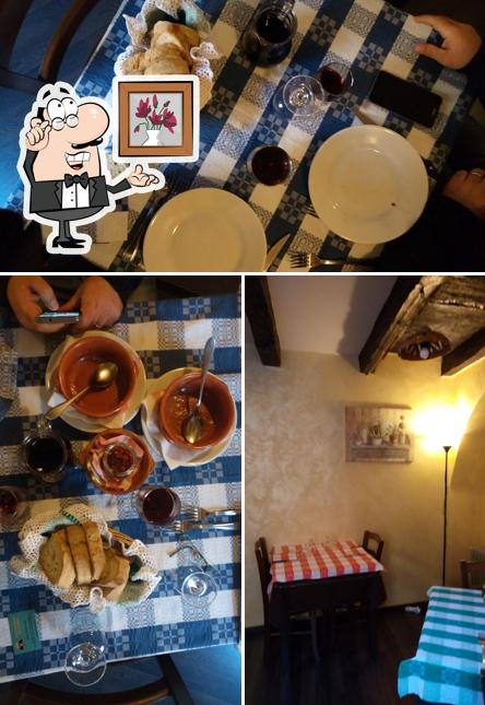 Gli interni di Trattoria De Santis