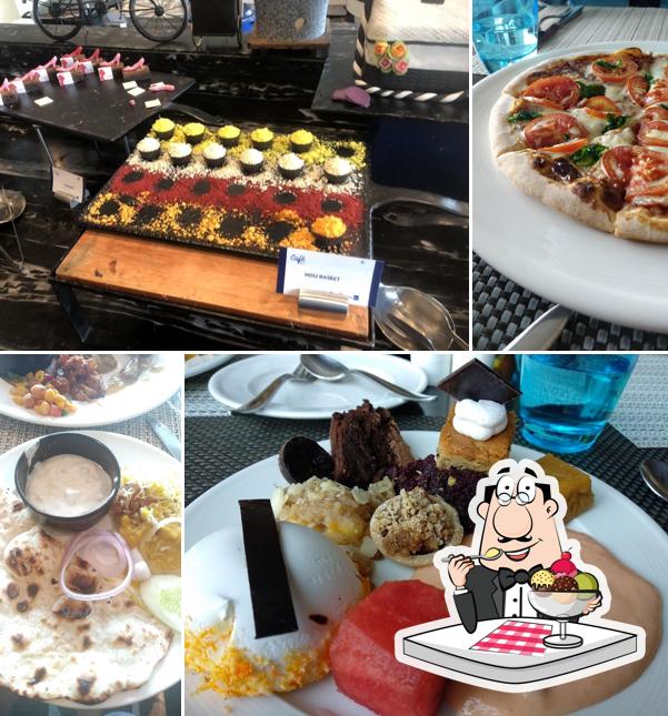 Cafe Blu at Radisson Blu Pune Hinjawadi provides a selection of desserts