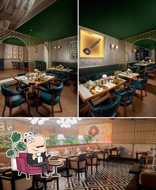 Take a seat at one of the tables at Miss Nora Noida