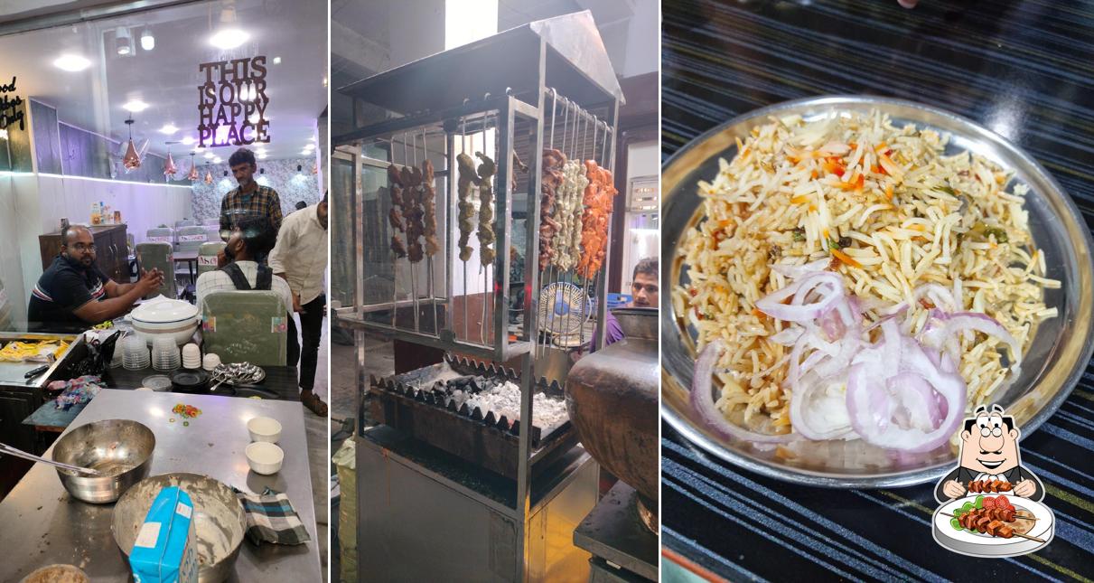 Food at wali's biryani and barbecue