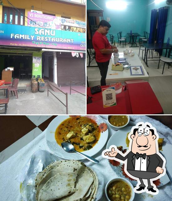 Among different things one can find interior and food at SANU Family Restaurant