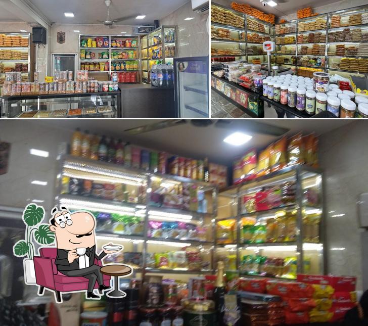 The image of interior and beer at Sri Annapurna sweets