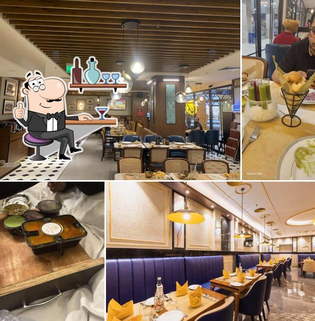 The interior of Punjab Grill - Mall Of Faridabad