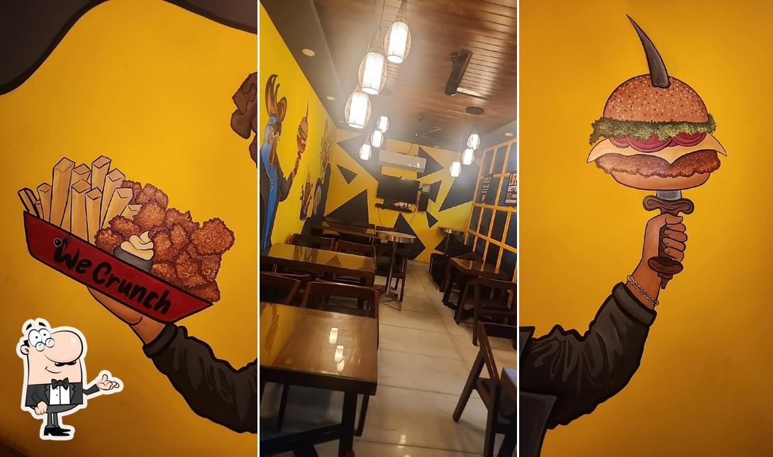 Take a seat at one of the tables at We Crunch Madurai