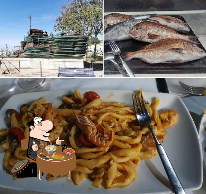 Dai un’occhiata alla foto che presenta la cibo e esterno di Ai Bastioni Ristorante