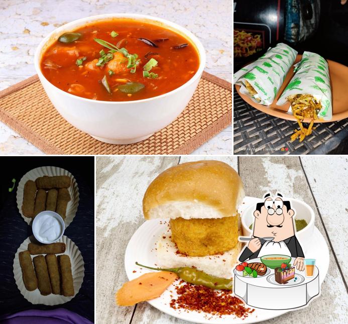 Hot and sour soup at Goli Vada Pav