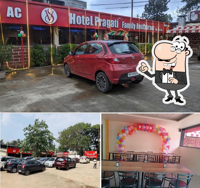 Check out how Hotel Pragati Family Restaurant looks inside