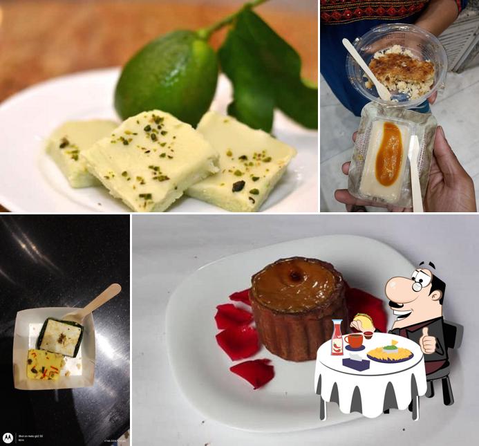 Cheese plate at Balaram Mullick & Radharaman Mullick Sweets