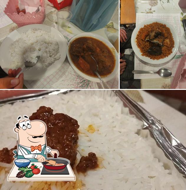 Pollo al curry al Ristorante senegalese sant serigne touba