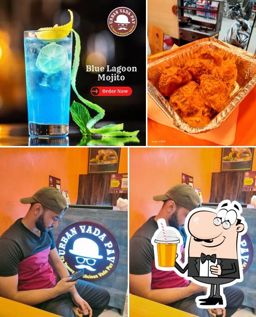 Enjoy a beverage at Urban Vada Pav - Shakarpur