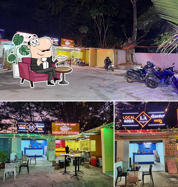 The restaurant's interior and exterior