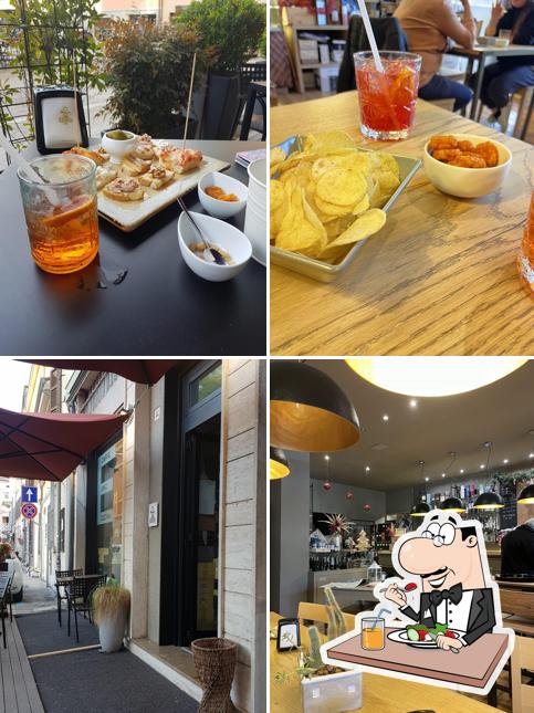 Tra le diverse cose da E. VENTI CAFFE' - Ristoro e Conversazione si possono trovare la cibo e interni