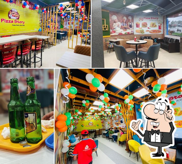 The interior of Pizza Story Jahu