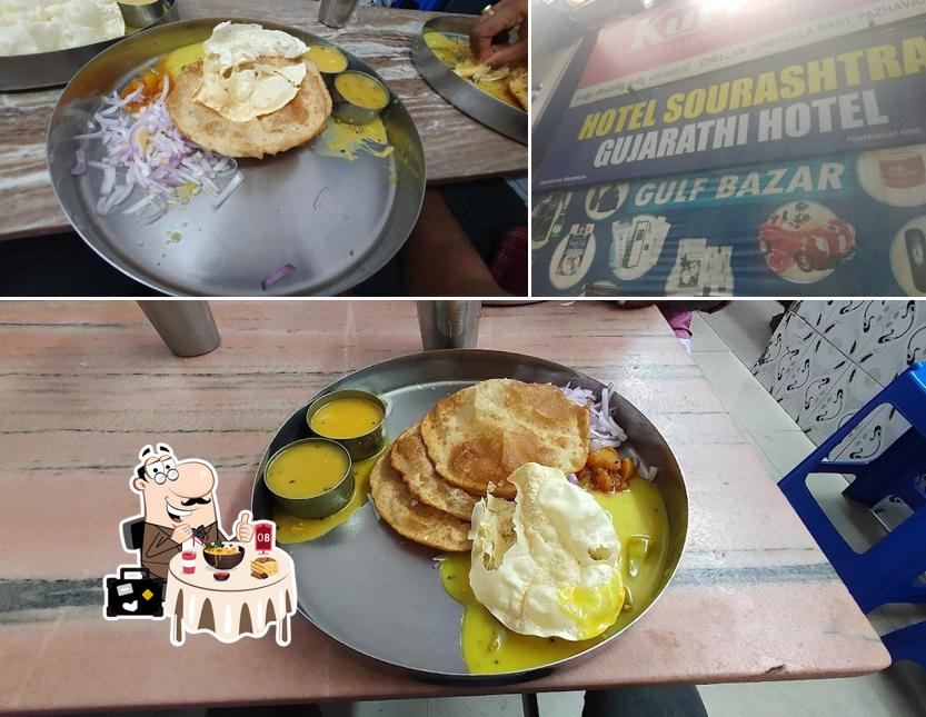 Meals at Gujarati Sourashtra Hotel
