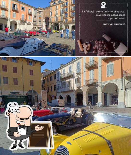 Questa è la foto che presenta la esterno e cibo di L’Enoteca di Piazza Mazzini