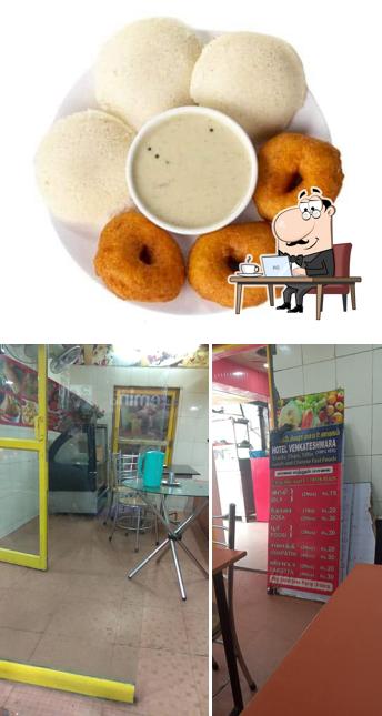 The picture of interior and food at venkateshwara snaks