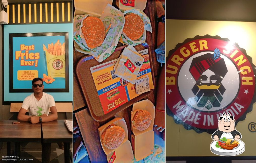 Food at Burger Singh