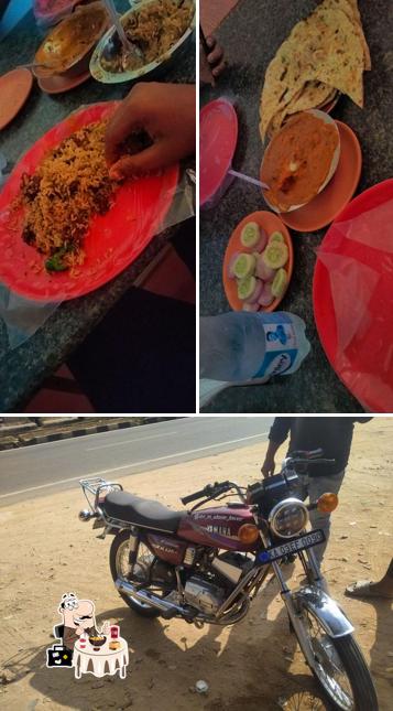 Check out the picture showing food and exterior at Navayuga Family Restaurant