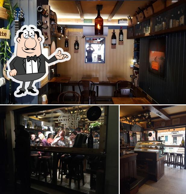 Gli interni di Osteria Ai Pugni