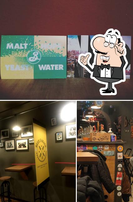 Gli interni di Beer Garage