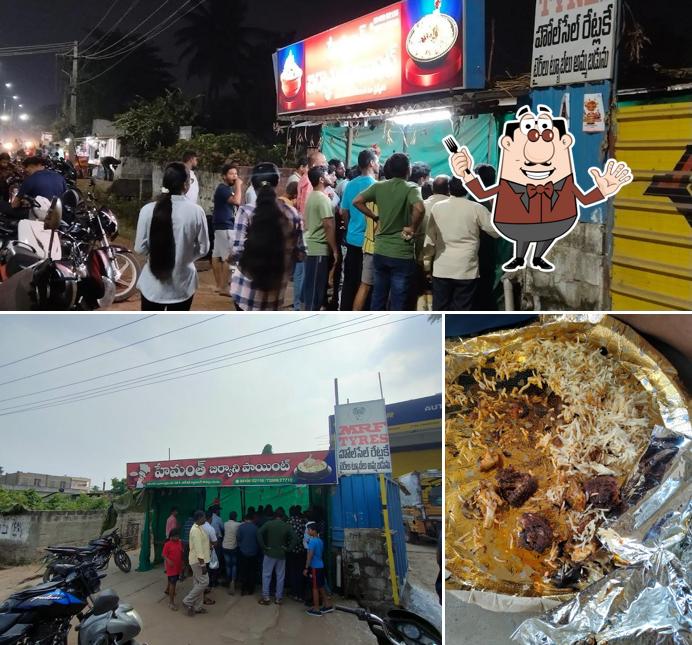 Among different things one can find food and exterior at Hemanth Biryani Point