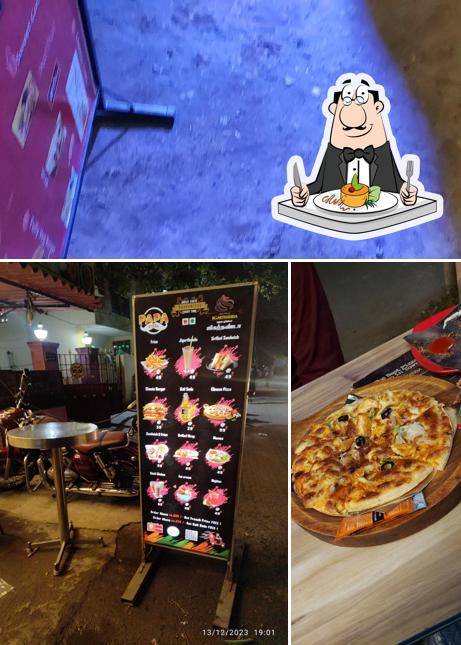 PAPA PIZZA is distinguished by food and exterior