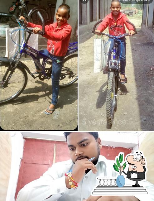 The image of exterior and food at Allahabadi sweet house
